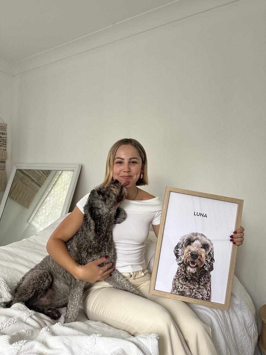 Olivia M.'s custom pet portrait